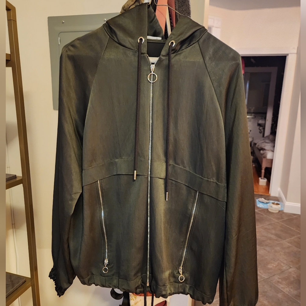 ZARA Silky Zip-up Jacket